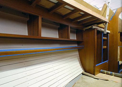 Innenausbau einer Segelyacht