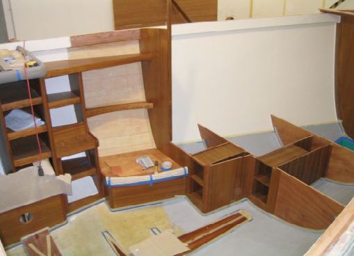 Innenausbau einer Segelyacht